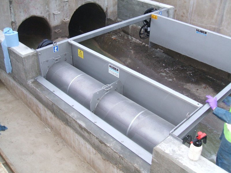 HUBER mechanical treatment for stormwater and combined sewer flows