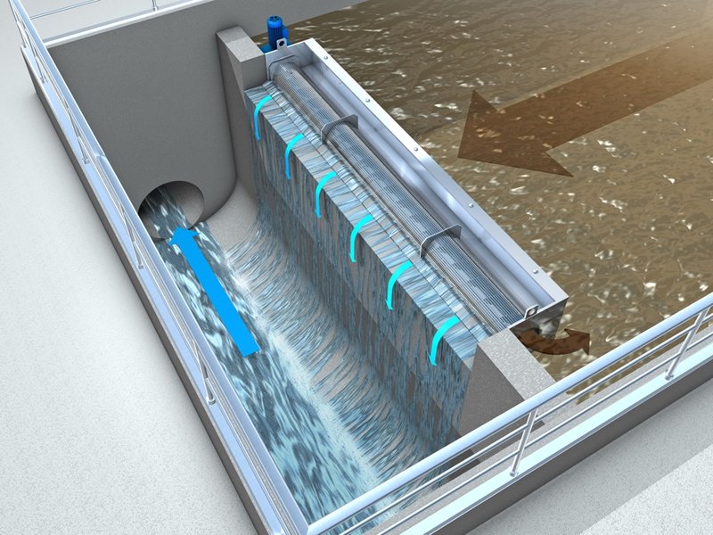 HUBER mechanical treatment for stormwater and combined sewer flows