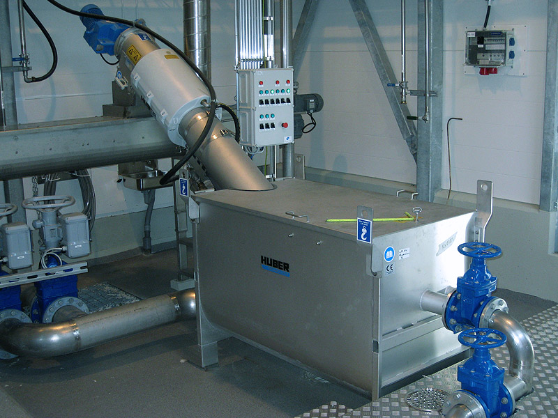 HUBER sludge and septage acceptance plants