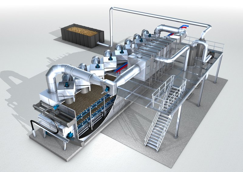 HUBER Belt Dryer BT таспалы кептіру қондырғысы