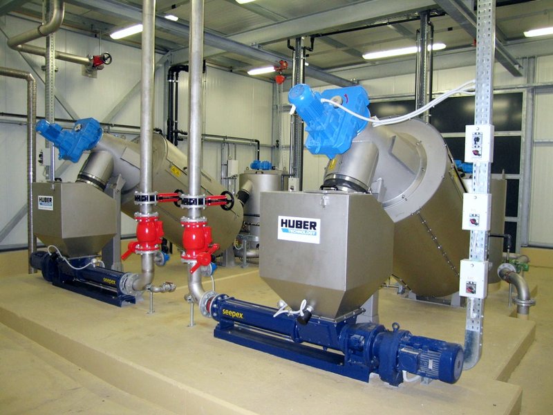 HUBER Rotary Screw Thickener S-DRUM (RoS2)